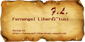 Fernengel Liberátusz névjegykártya